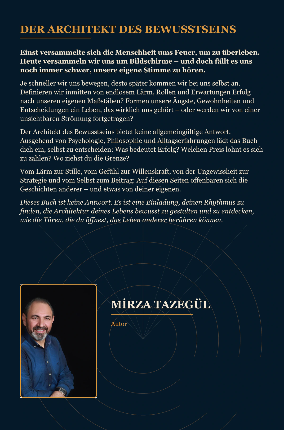 Rückseitenbild von Der Architekt des Bewusstseins