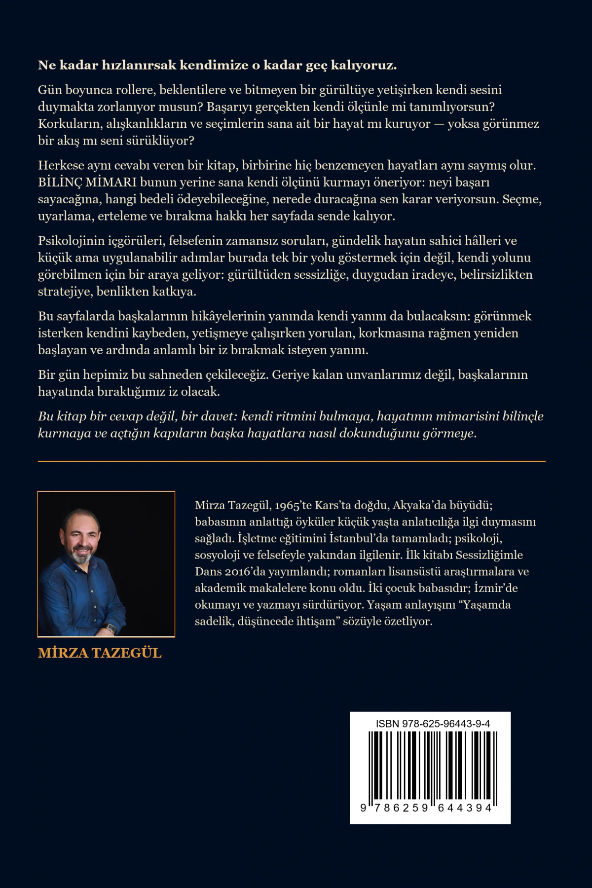 Rückseitenbild von Bilinç Mimarı